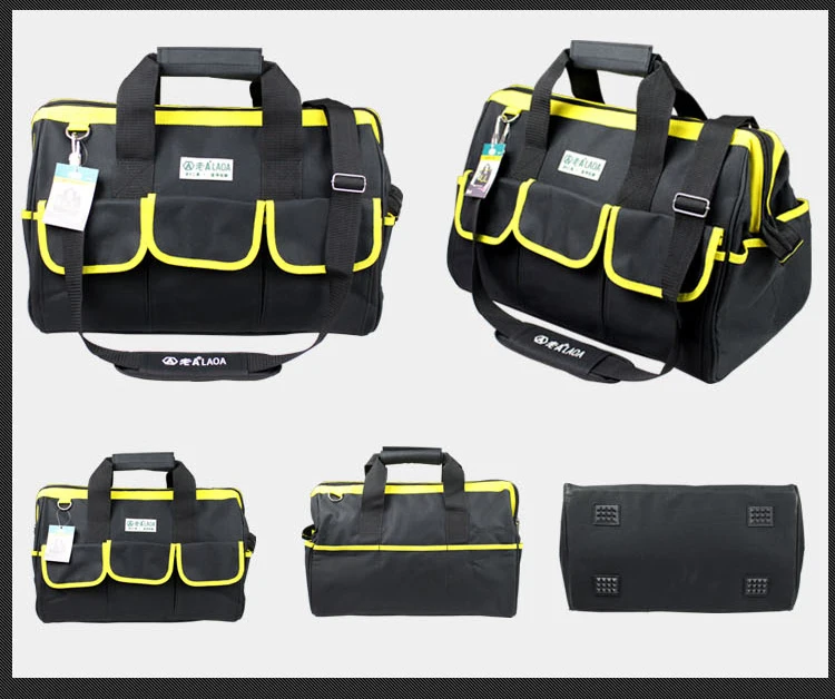 LAOA универсальный инструмент сумка большая емкость утолщенная Professional Repair Инструменты сумка 12 дюймов 14 дюймов 18 дюймов сумка-мессенджер