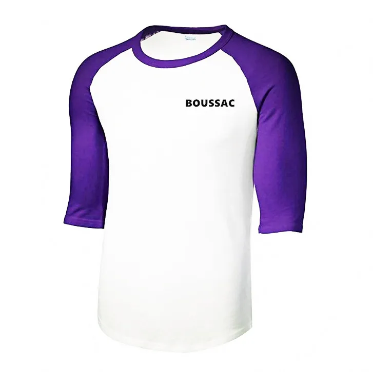 

BOUSSAC Men's or Youth 3/4 Sleeve 100% Cotton T-Shirt Teen S to Adult 2X