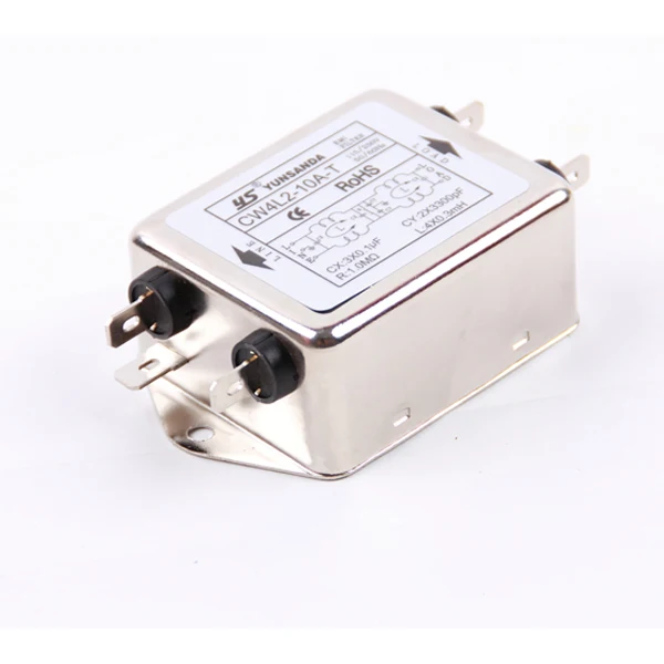 CW4L2-20A-T CW4L2-10A-T однофазный электромагнитный фильтр AC 115V/250V 10A 20A 50/60HZ Двухсекционный