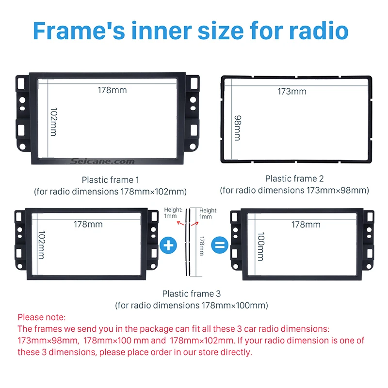 Seicane двойной Din 2Din автомобильный Радио Рамка для 2006 Chevrolet Lova Captiva Gentra Aveo Epica установка приборной панели комплект DVD панель