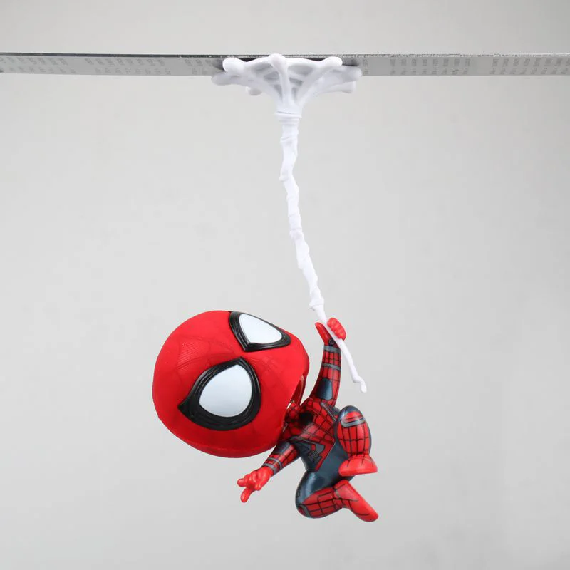 

ZXZ Q Version Spiderman Heroes Action Figures Toys PVC Shake Head Figures Toys Figure Car Decoration Brinquedos For Gift
