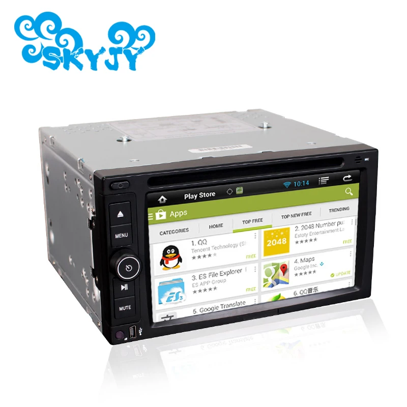 

Universal Android Auto Car DVD Player GPS Android 8.1 Quad Core 6.2 Inch Black Color Free GPS Card 2 Din 2017 New Sales