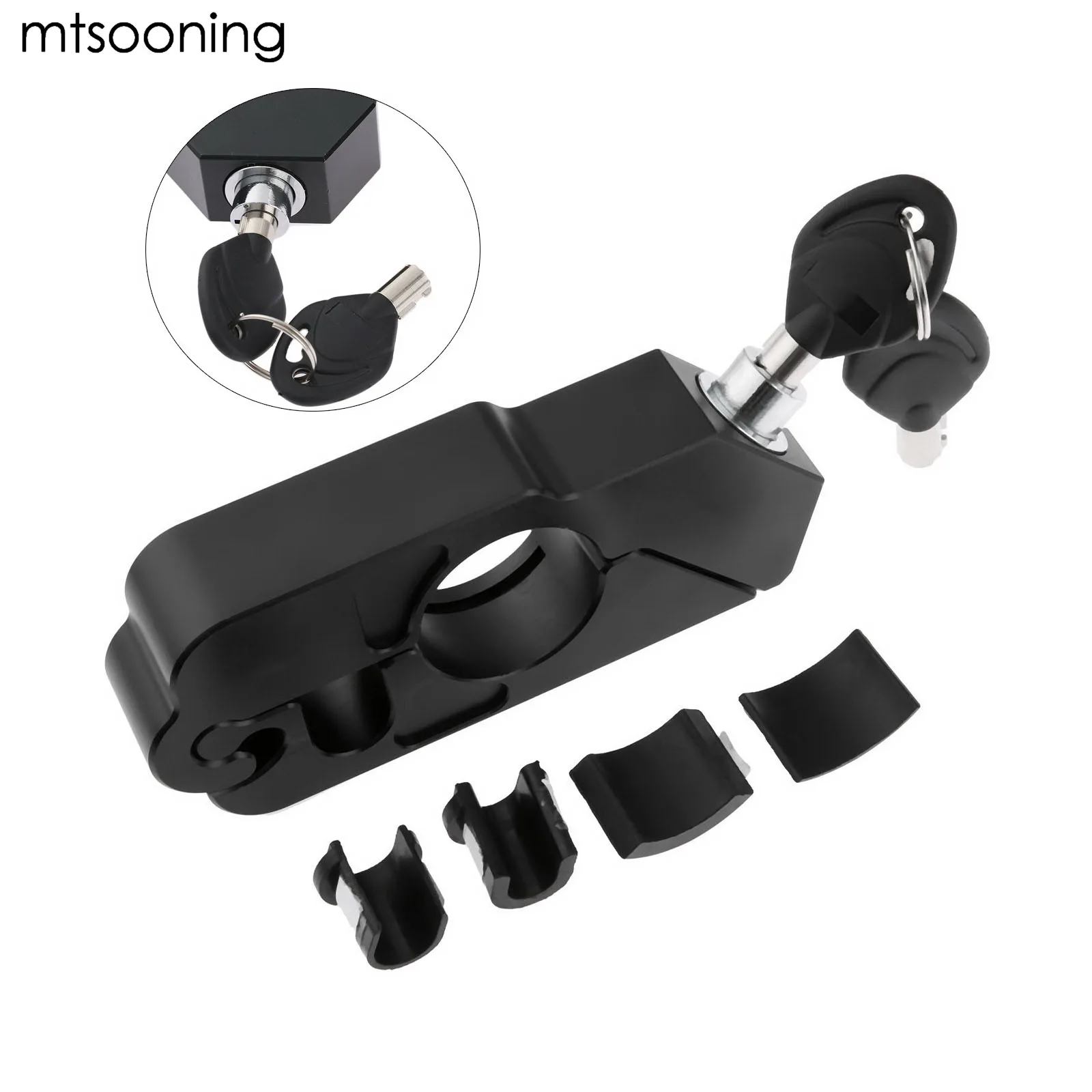 Motorcycle Handlebar Lock Brake Lever CNC Grip Throttle Security Lock