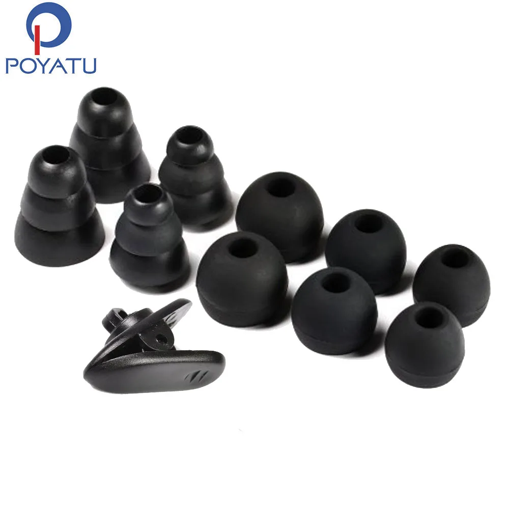 

POYATU Replacement Silicone Ear Tips For LG HBS Series Bluetooth Earphone HBS-750 770 800 810 900 910 Tone Pro Ultra Infinim
