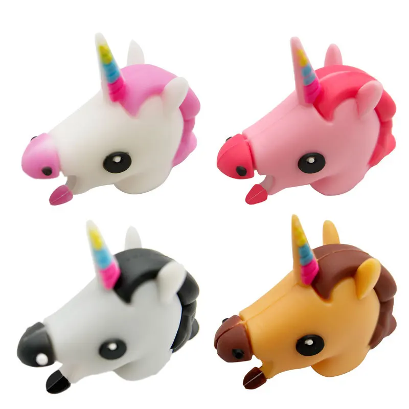 

Cartoon Cute Unicorn Cable Protector Data Line Cord Protector Protective Cable Winder Cover For iPhone USB Charging Cable