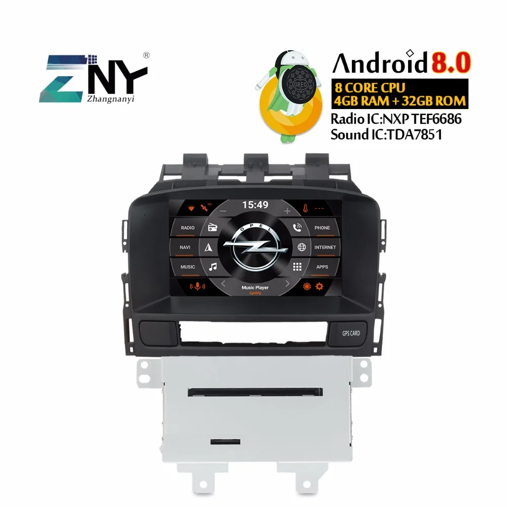 4GB Android 8.0 Car GPS For Vauxhall Opel Astra J CD300 CD400 Auto