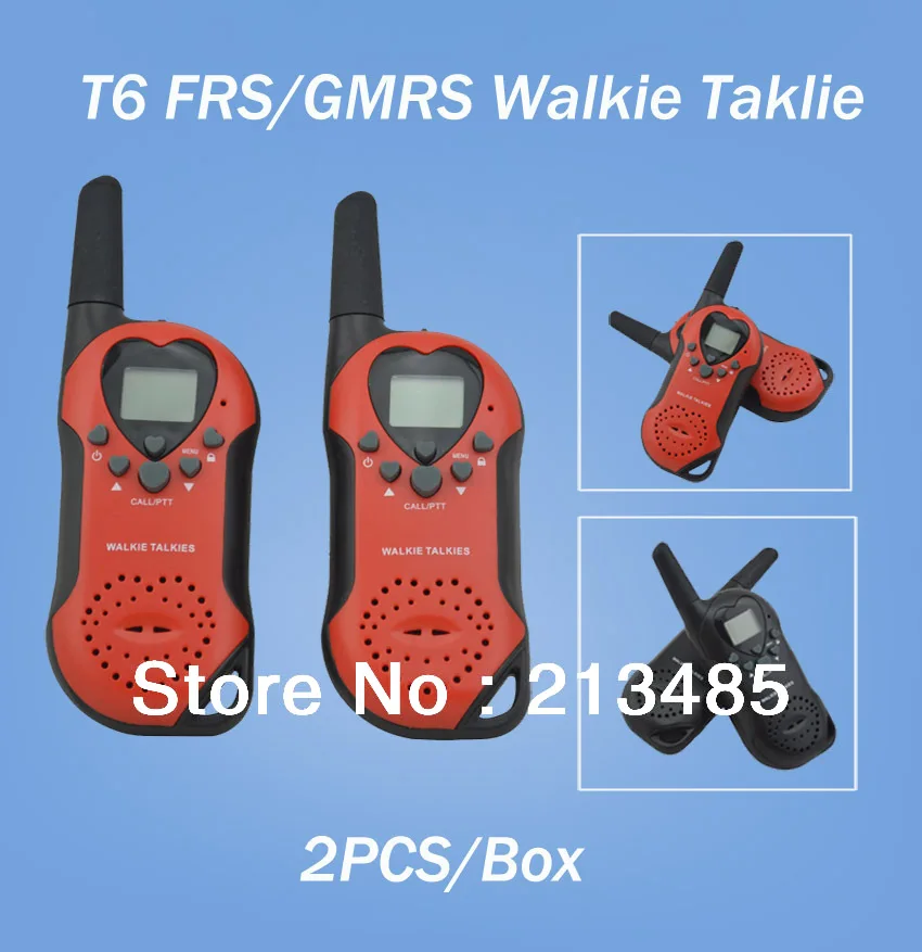 T6 FRS/GMRS Walkie talkie License Free Two way Radio (8CH 446.00625446
