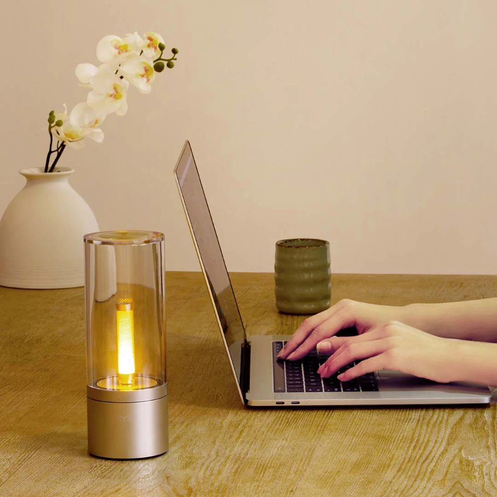

LED Atmosphere Light Night Lamp Yeelight Smart Intelligent Cell Phone BT APP Control Dimmable Timing USB Charging Rechargeable