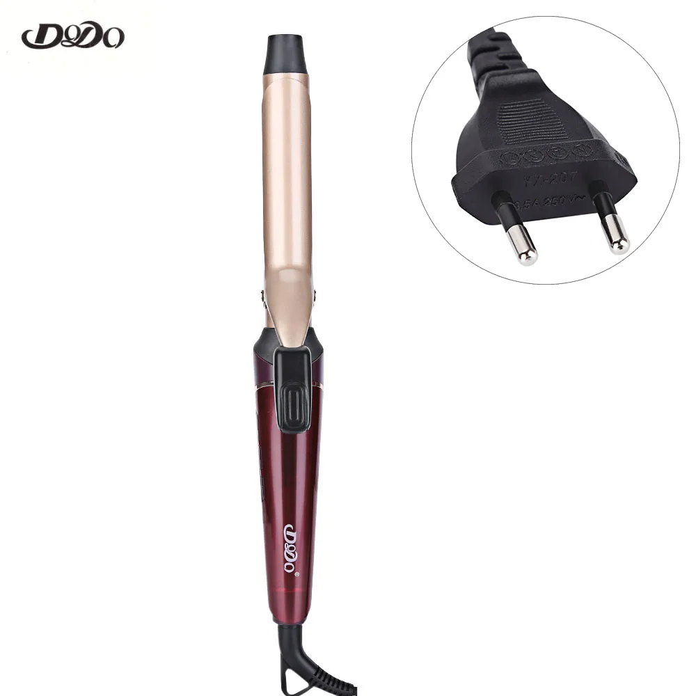 

DODO New Style Electroplating Handle Ceramic LCD Clip Hair Curler Wand Curling Iron Hair Ceramic Hair Curler Styling Tool
