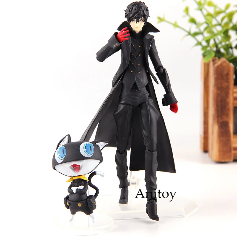 

Persona 5 Ren Amamiya Joker with Morugana Mona Action Figure Figma 363 PVC Collection Movable Model Toys