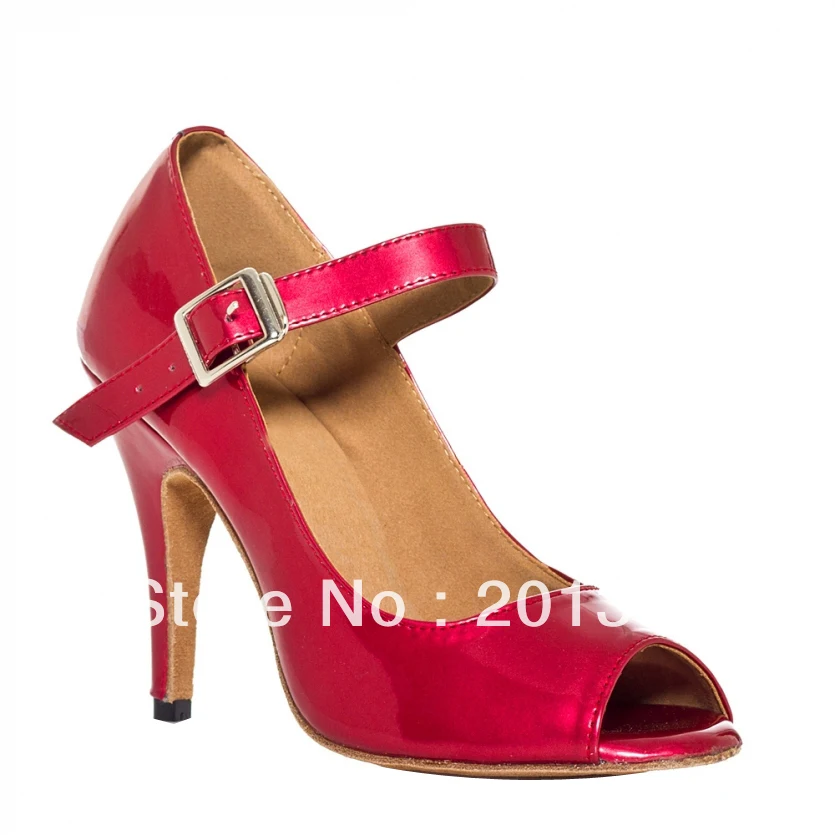 

Wholesale Discount Women Red LATIN Shoes Ballroom Dance Shoes Salsa Tango Shoes