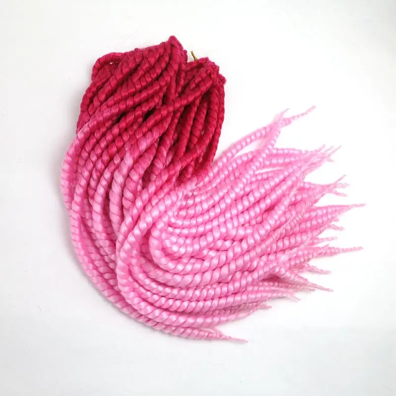 Роскошные для плетения синтезированные волосы 120 г 2" 12 корней/упаковка 6 упаковок два трех цвета Ombre Mambo Twist вязание крючком косы - Цвет: #31