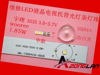 

100PCS Original WOOREE LED 3535 Light Beads High Power 2W 3V 150LM Cool white For LED LCD TV Backlight Applicatio