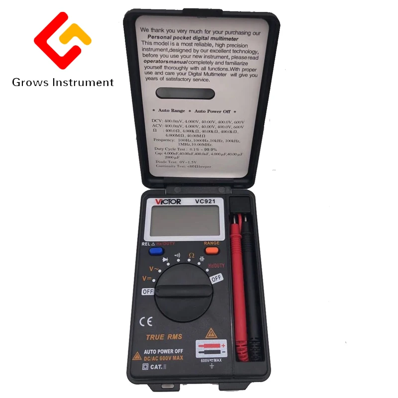 VC921 3 3/4 DMM Интегрированный персональный карманный мини цифровой мультиметр