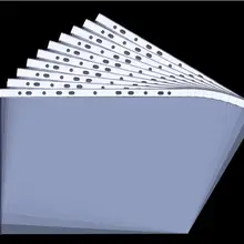 11 Отверстие A4 100 шт. буровая установка данных сумка папка для документов защита прозрачный пластик вставки контейнер лист папка перфорированный карман