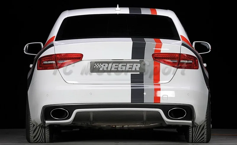 2013-2014 Audi A4 S4 B8 Facelift B8.5 B9 Riger RS5 Style Rear Bumper FRP (11)