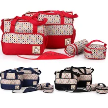 5 PCS/Set mode multifonctionnel messager sac fourre – tout bébé sacs à couches momie sacs de maternité sac de bébé 4 modèles