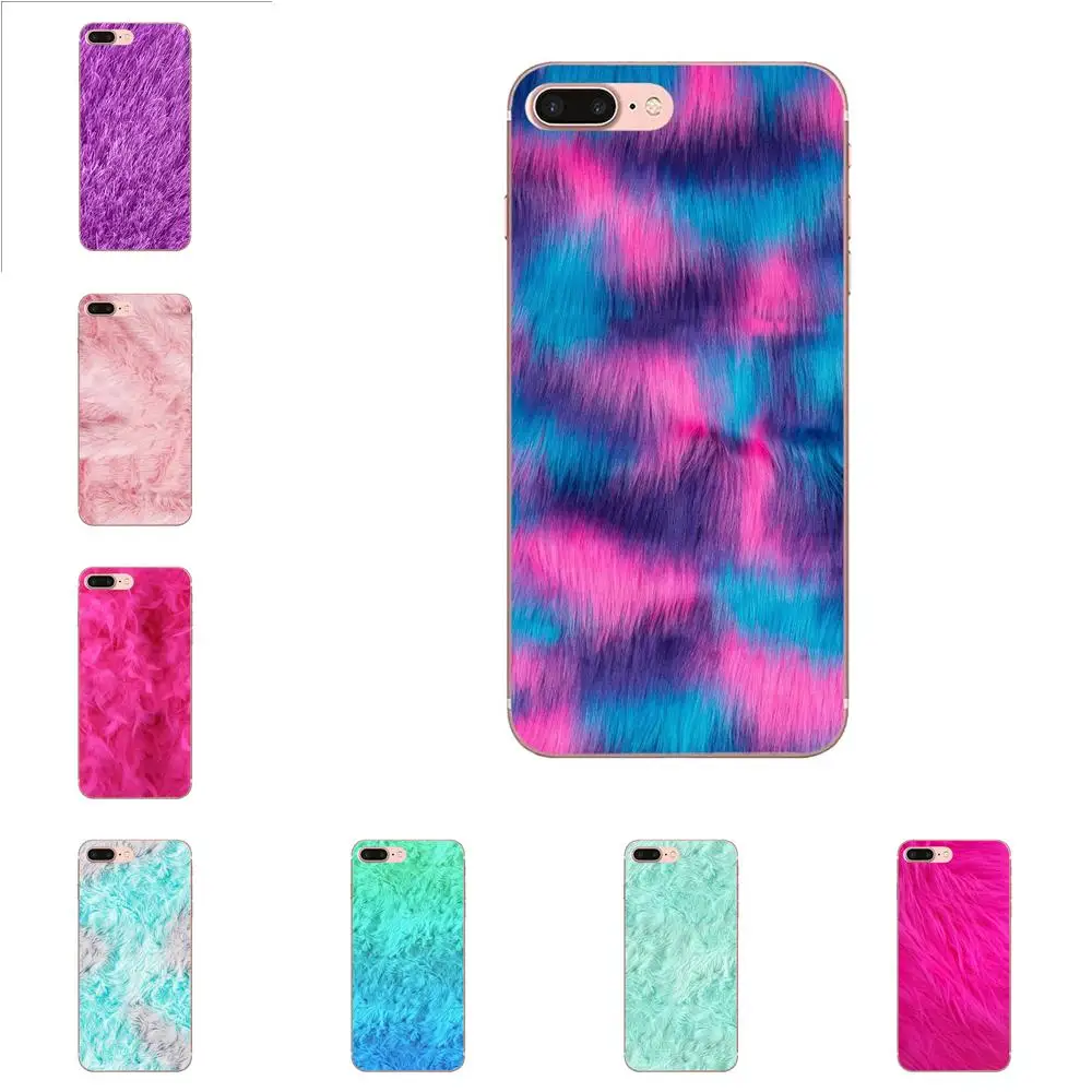 

For Xiaomi Redmi Mi Note 7 8 9 SE Pro Lite Go Play Luxury Cell Phone Cases Pink Fur Pattern