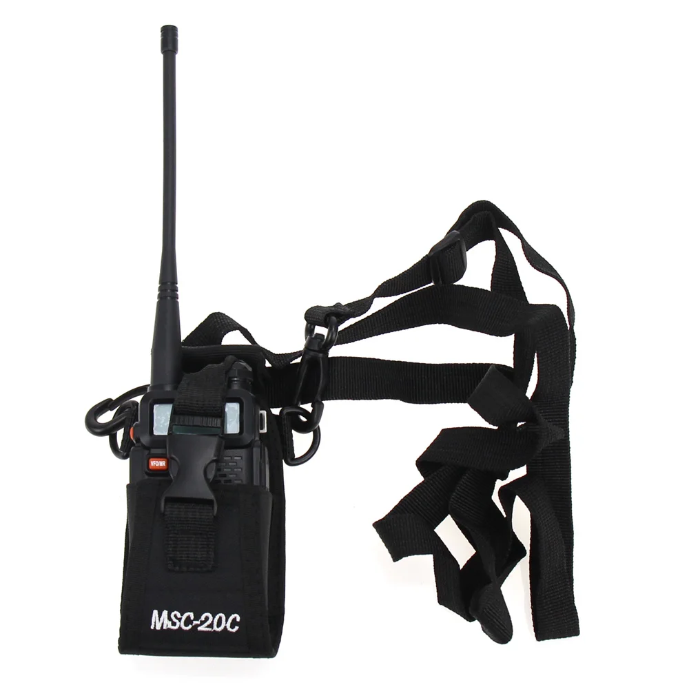 

Walkie Talkie Pouch MSC-20C Nylon Radio Bag Case Holder For Baofeng UV-B5 UV82 UV8 D GT-3 UV5R BS