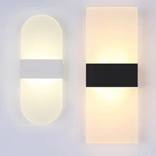 Простой акриловый светодиодный настенный светильник, современный настенный светильник для спальни, Abajur, аппликация Murale, бра для ванной комнаты, домашний светильник, светодиодный настенный светильник