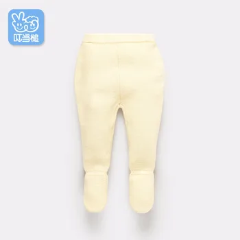 

Autumn Winter New born Baby Stretch Keep warm Leggings Pants Spring and Autumn Toddler Child Knitting cottonTrousers