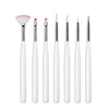 7 Pcs White