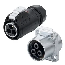 500 В IP67 Водонепроницаемый Мощность разъем пар Порты и разъёмы и 3-контактный разъем Quick Connect Мощность розетки