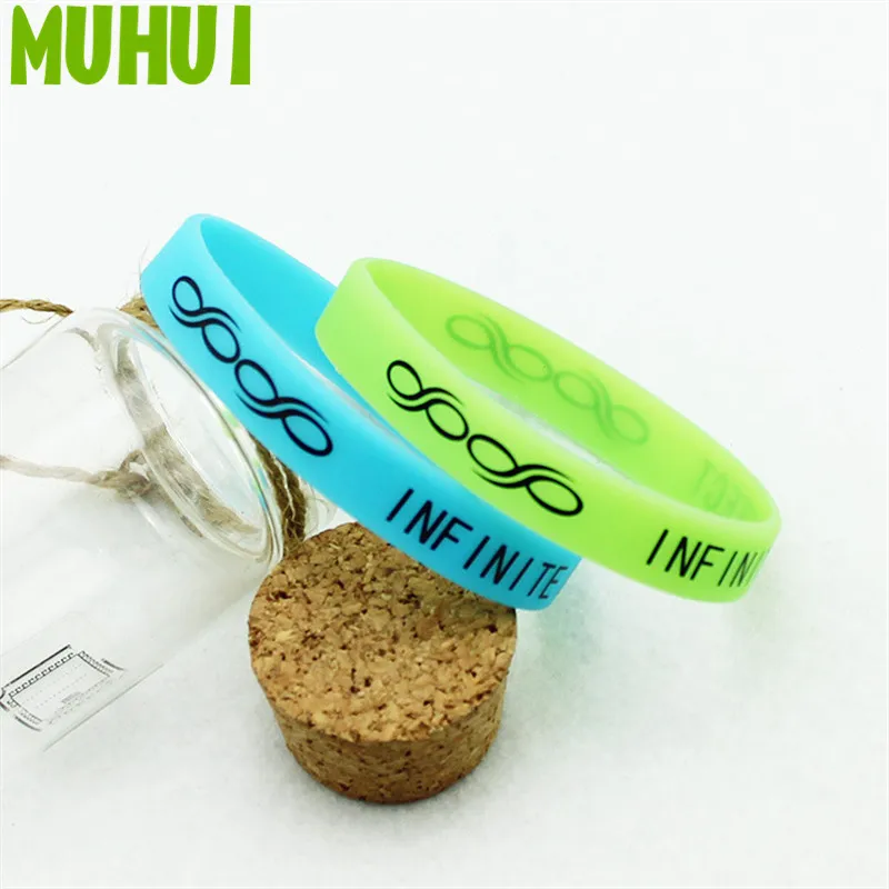 

KPOP INFINITE Noctilucent Sport Silicon Bracelets For Women Men Jewelry Wristband Pulseras B084