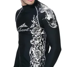 Популярный фитнес костюмы для подводного плавания с длинными рукавами рубашка мужская для плавания Медуза виндсерфинга подводное плавание верхний элемент Гидрокостюма