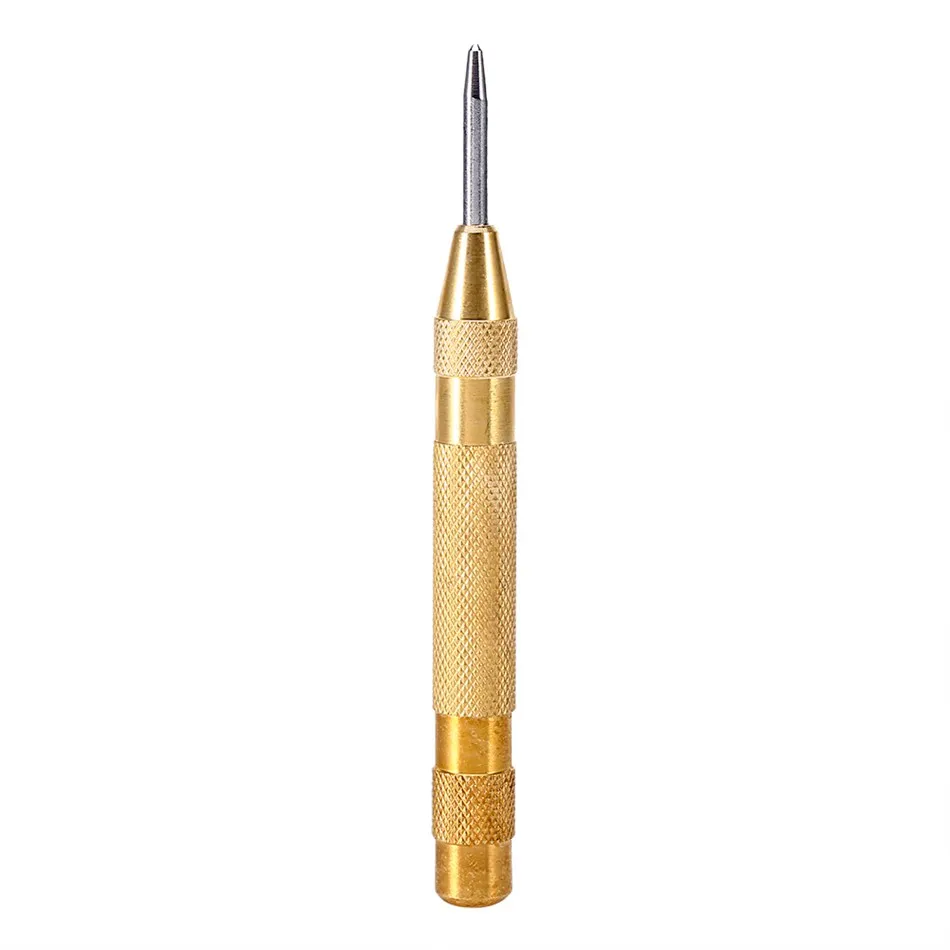 

WALFRONT Automatic Centre Punch Woodworking Adjustable Spring Pressure Auto Drill Alloy Stell Point Chisel Spring Dent Marker