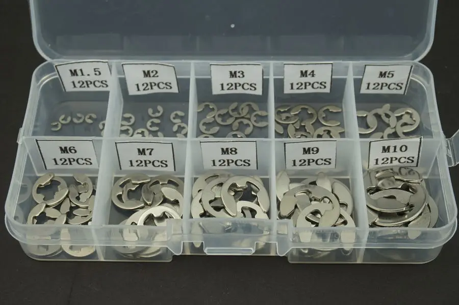 120PCS/Lot 304 Stainless Steel High Quality D Shape Ring Snap Hook Clasps Clips M1.5~M10 | Обустройство дома