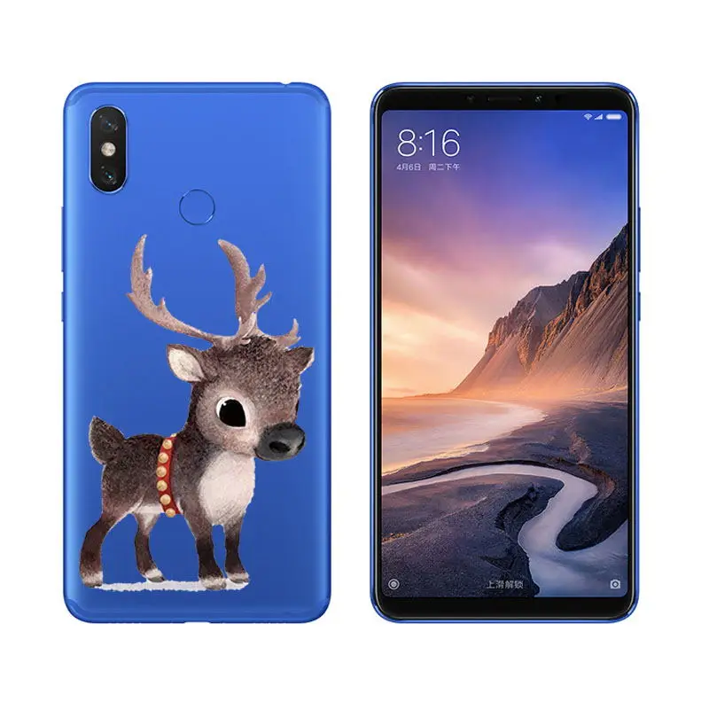Santa Claus Reindeer Christmas Soft Case Cover For Xiaomi Mi A1 A2 Lite Mix 2S Redmi Note 5 4X 4A Phone Coque Fundas sFor Mi 8   (11)
