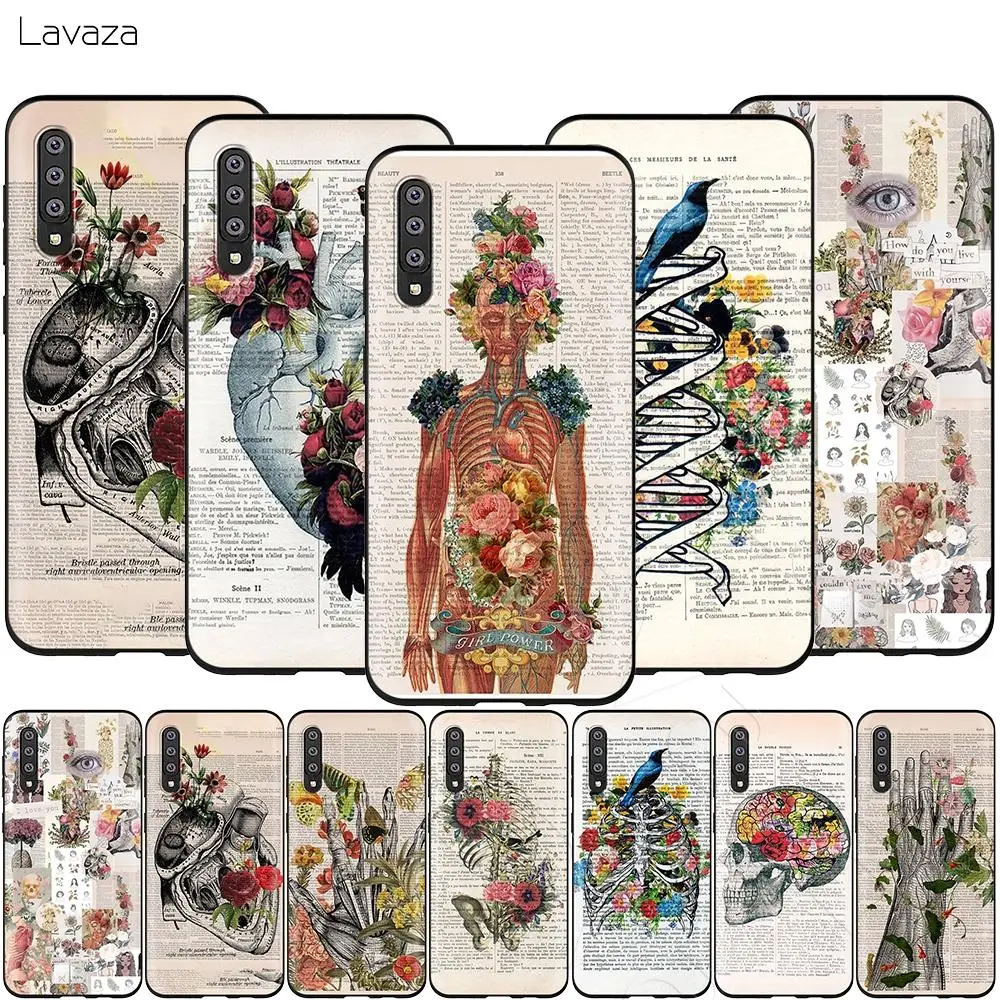 Lavaza Анатомия человека орган чехол для Samsung Галактики S6 S7 край J6 S8 S9 S10 плюс A3 A5 A6 A7 A8