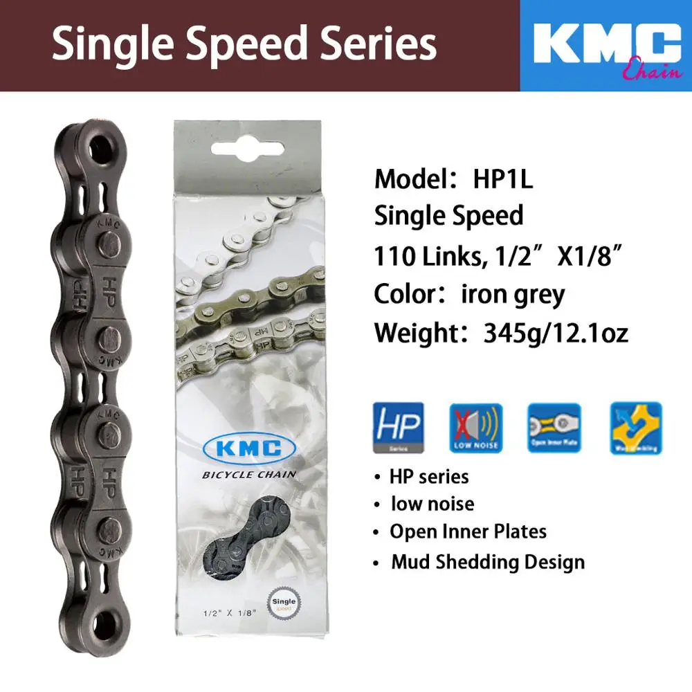 Цепь KMC X8 X9 X10 X10 EPT X9L X10L X11LBike 9S 10S 11S Gold для MTB/шоссейного велосипеда fo Shimano/SRAM 8 9 10 11 speed 116L/цепной велосипед - Цвет: HP1L