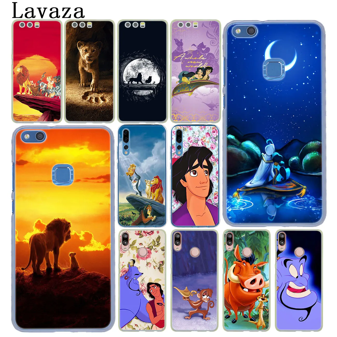 

Lavaza Cartoon The lion king Aladdin Case for Huawei Y9 Y7 Y6 Prime 2019 2018 Honor 20 8C 8X 8 9 9X 10 Lite 7C 7X 6A 7A Pro