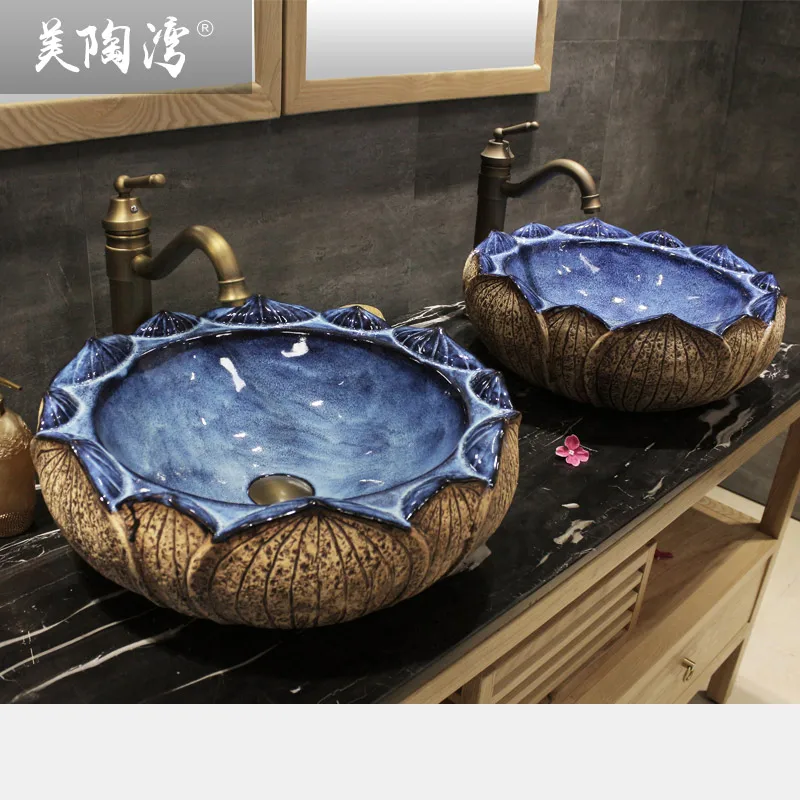 

Counter basin ceramic wash basin vintage wash basin personalized stone pots