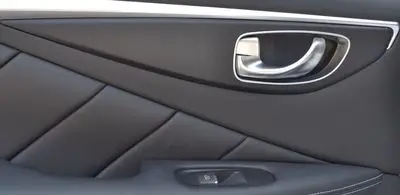 Авто оконный переключатель панель дверная ручка Накладка из углеродного волокна пленка автомобиля-Стайлинг наклейка и наклейка для Infiniti Q50 Q50L аксессуары - Название цвета: matte black