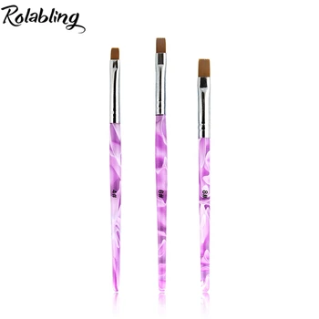 

rolabling 10pcs/set mix size 4# 6# 8# Nail Art Design Brush Set Professional Nail Art Spiral Gel Pen Tips Tool for Nail Salon