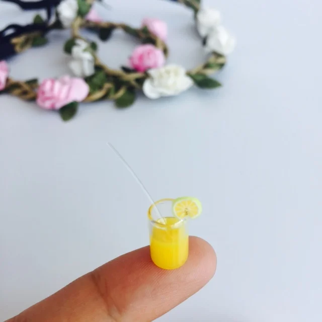 2 шт./компл. чашка для лимонной воды 1:12 кукольный домик Миниатюрный Мини Фруктовый