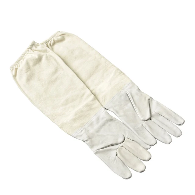 Dlkklb 1 Pár Méhészeti Kesztyűbőr Lélegző Anyagú Méheszközök Univerzális Modell Vászon Kesztyű Vágott Mézkést Árusítunk - Image 5