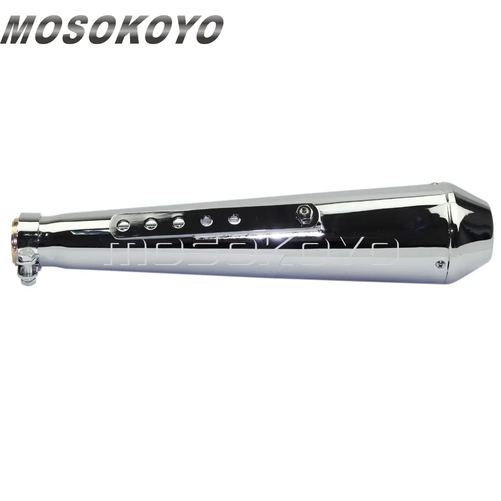 17 \хром Кафе Racer глушитель 35-41 мм трубы глушитель дБ убийца редуктор для Harley Honda CB yamaha SR 17 \хром Кафе Racer глушитель 35-41 мм трубы глушитель дБ убийца редуктор для Harley Honda CB yamaha SR