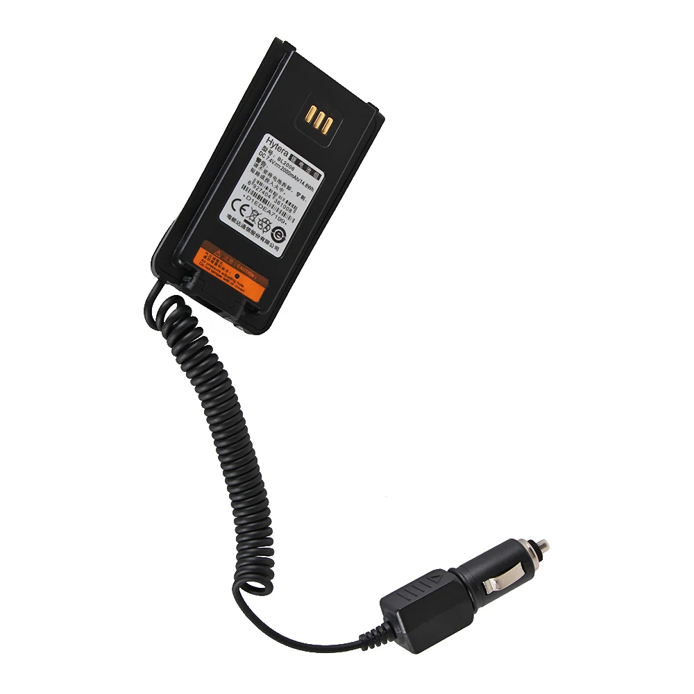 

12V Radio Battery Car Charger Eliminator Adapter For Walkie Talkie HYT Hytera PD700 PD780G PD780 BL2006 7.4V 2500mah Battery