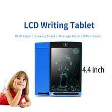 1pc 4.4 inches Portable LCD Writing Drawing Board Tablet Pad Notepad Electronic Graphics Digital Handwriting with stylus pen