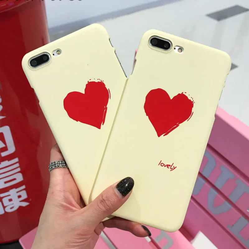 3D Kawaii Be Love Heart матовый чехол для телефона с мультяшным рисунком IPhone X 8 7 6s 6 Plus милые