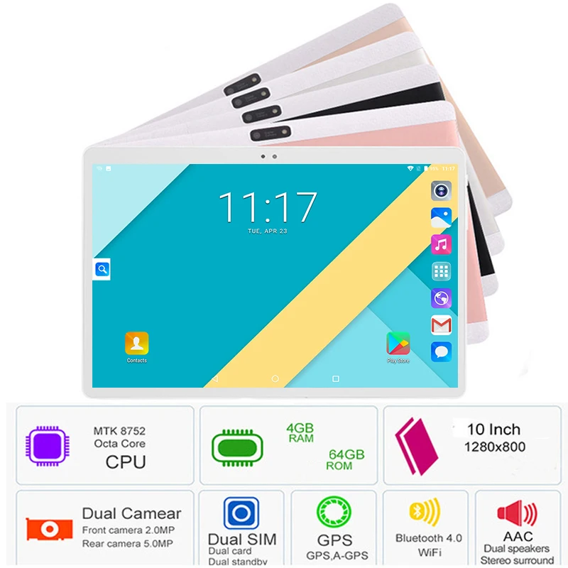 

Hot Sale 2019 New 10 inch tablet PC 3G 4G LTE Android 8.0 Octa Core 4GB RAM 64GB ROM WiFi GPS 10.1 IPS 1280*800+Gifts
