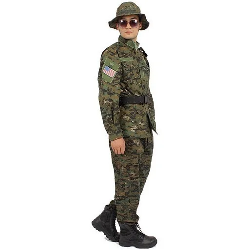 Тактическая Пейнтбольная форма рубашка+ брюки пустыня BDU Камуфляж костюм наборы Военная страйкбол бой - Цвет: DIGITAL Camouflage