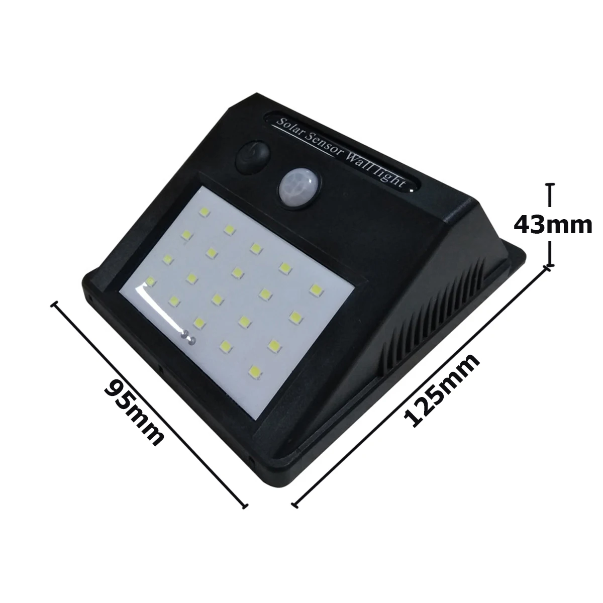 Waterproof 20/54 LEDs Solar Light 2835 SMD White Solar Power Outdoor Garden Light PIR Motion Sensor Pathway Wall Lamp 3.7V