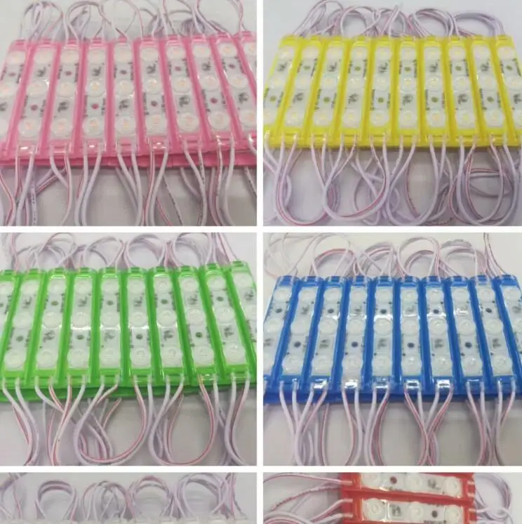 

LED module light store 1.5W front window amusement park ride LAMP sign SMD 2835 3LED white ip68 Waterproof Strip light