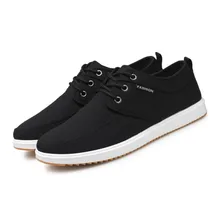 Men Canvas Shoes Black Male Sneakers 2019 Spring New Men Shoes Canvas Shoes English Style Casual Shoes Lace Up Flats Size 39-44 2018 new fashion all black red male casual flats sneakers shoes men lace up walking shoes canvas high top shoes nn 35