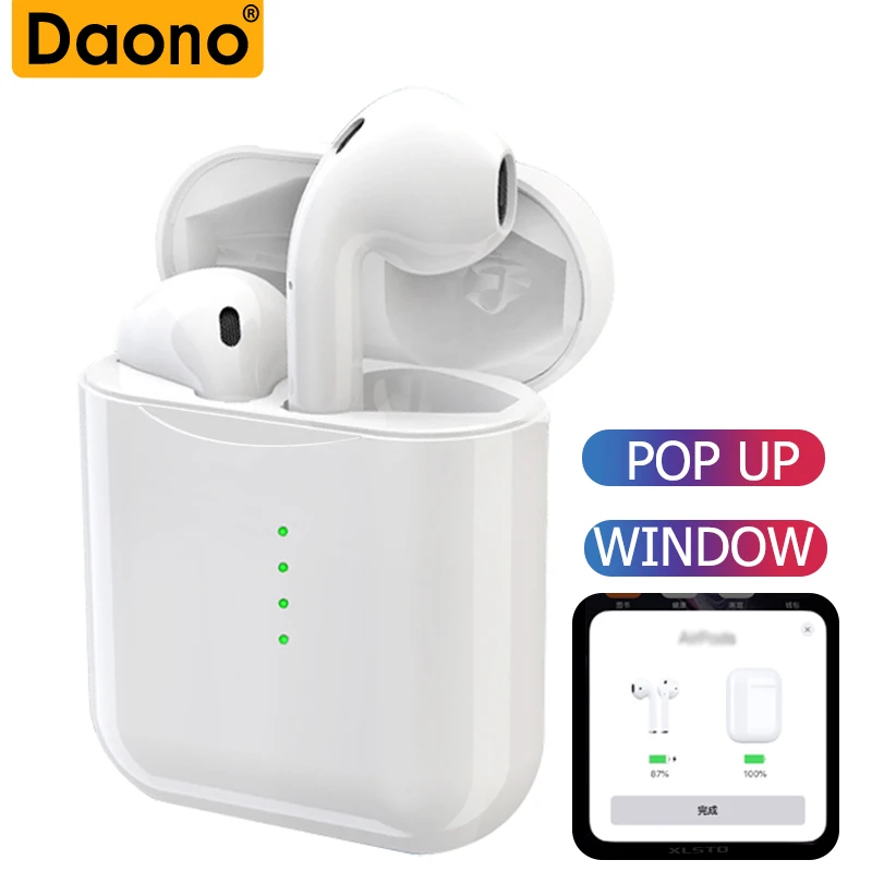 

2019 Newest V8 TWS Bluetooth Headset With Pop-ups Window Wireless Bluetooth 5.0 Touch Earphones PK i10 i12 Earphones For iPhone